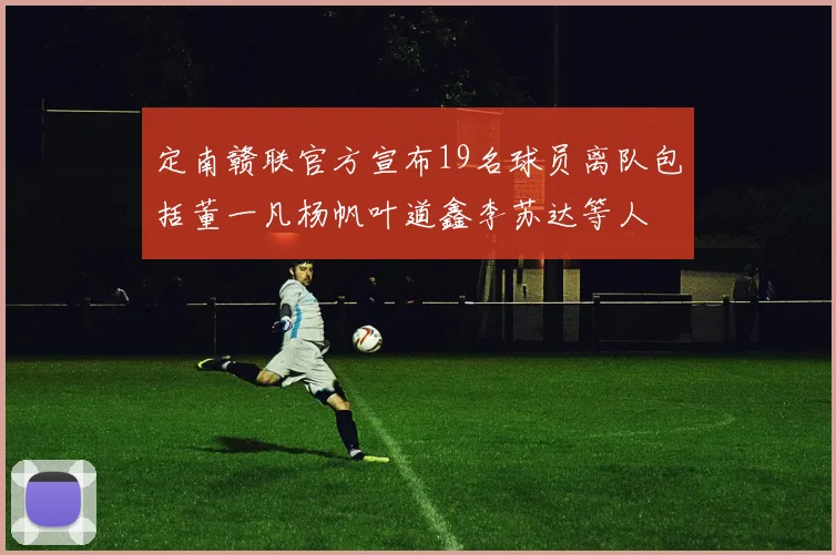 定南赣联官方宣布19名球员离队包括董一凡杨帆叶道鑫李苏达等人